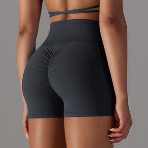 YogaBabes™ Ruched Bum Shorts with Pocket