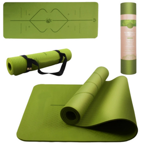 Yoga Babes - Precision Imprint Yoga Mat (Olive Green)