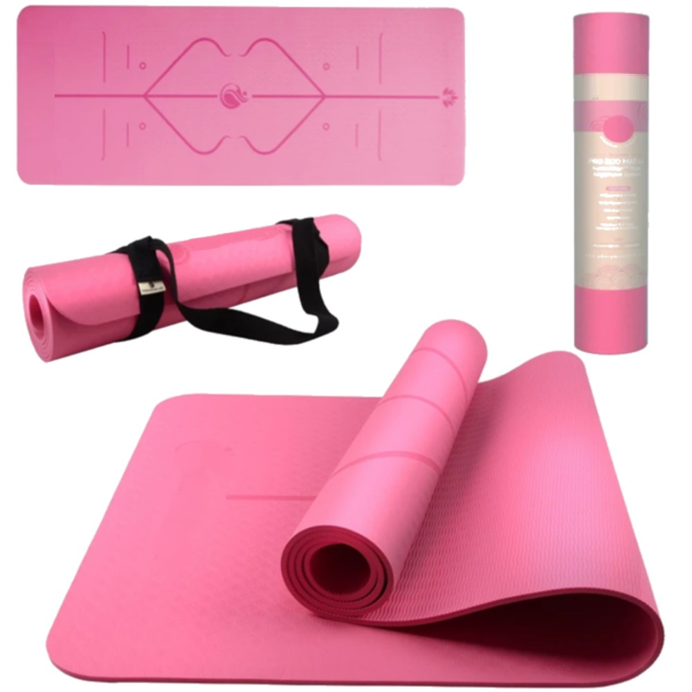 Yoga Babes - Precision Imprint Yoga Mat (Pink)