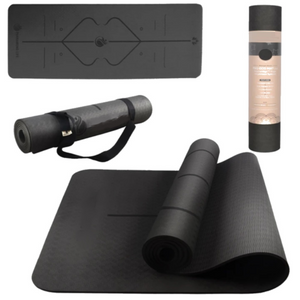 Yoga Babes - Precision Imprint Yoga Mat (Charcoal)